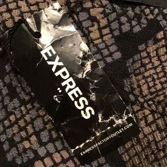 Express Jacquard Snakeskin Print High Rise Mini Skirt NEW - Picture 13 of 15